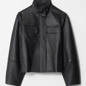 & Other Stories Black Leather Jacket